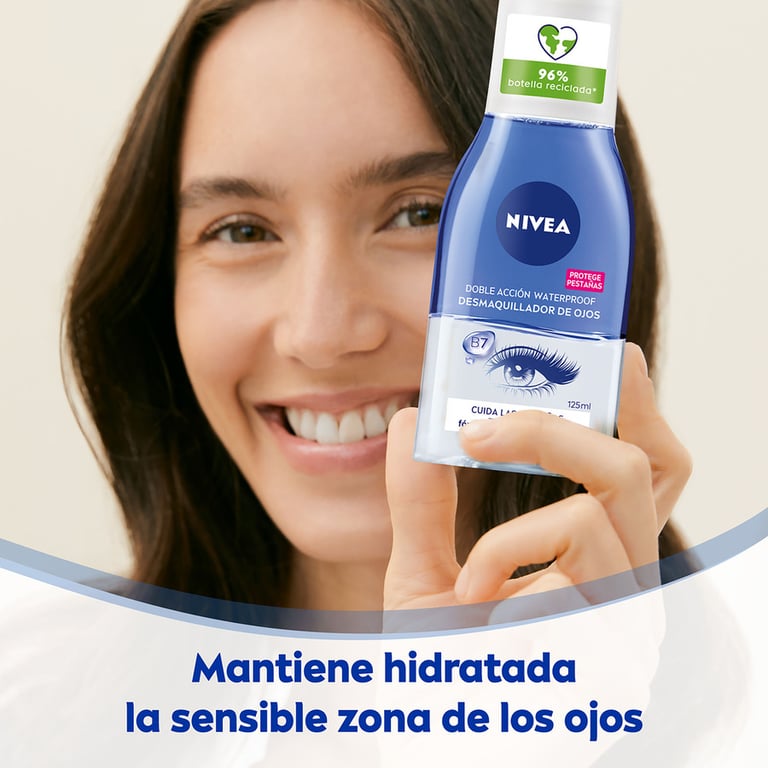 Démaquillant Visage Yeux Waterproof Double Action 125 ml de Nivea