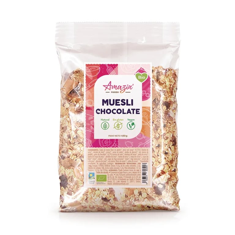 Muesli Chocolate Bio Sem Glúten