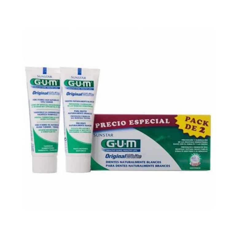 GUM ORIGINAL WHITE PASTA DENTAL DUO