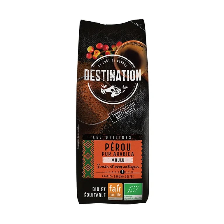 Café Puro Arábica Molido Perú Bio