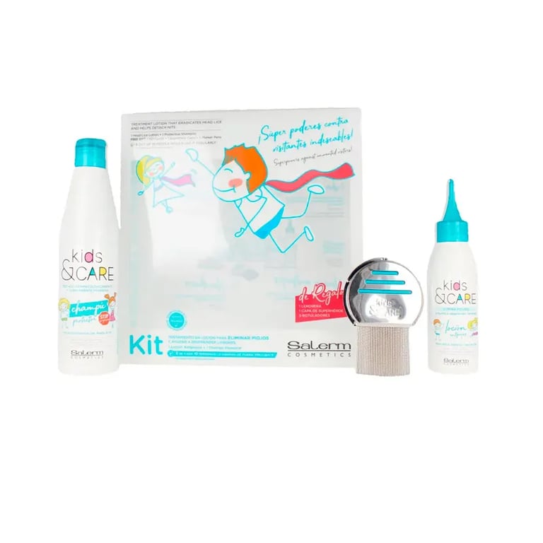 Kids&Care Shampoo 250 ml + Lozione Anti-Pidocchi 100 ml + Pettine