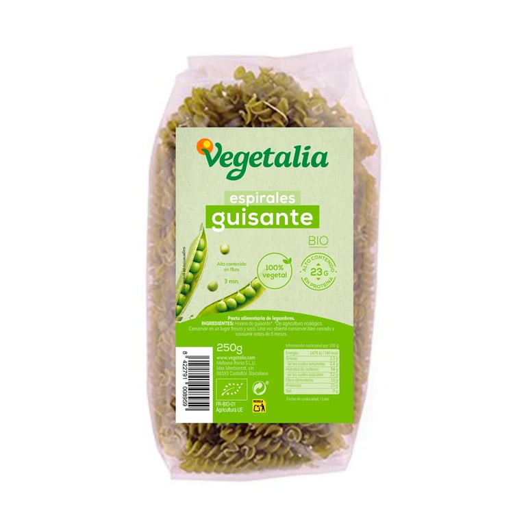 Fusilli De Petits Pois Bio