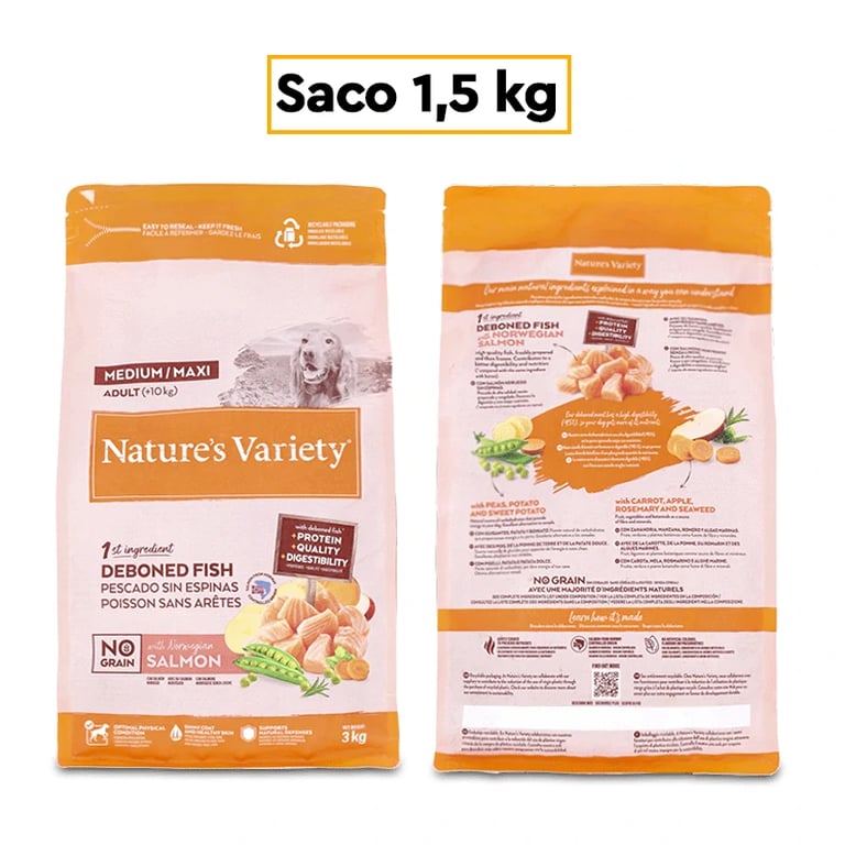 No Grain Hundefutter Lachs Medium/Maxi - imagen 6 de 15