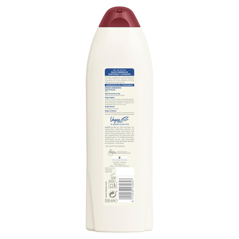 Gel De Ducha Hidrotermal Gel de Douche Sels Minéraux 550 ml de La Toja