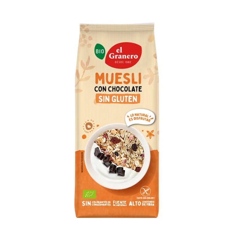 Muesli Com Chocolate Sem Glúten Bio