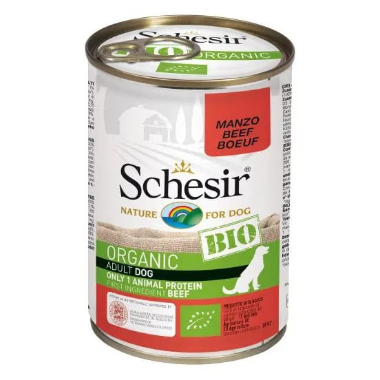 Comida Húmeda Bio Para Perros Buey 1 Lata De 400g