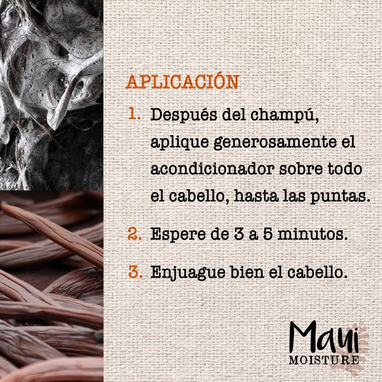 Vanilla Bean Smooth Frizzy Hair Conditioner 385 ml von Maui