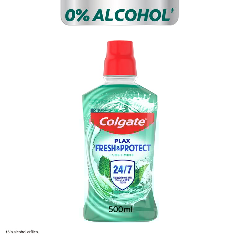 Plax Elixir Oral Menta Suave 0% Álcool 500 ml da Colgate