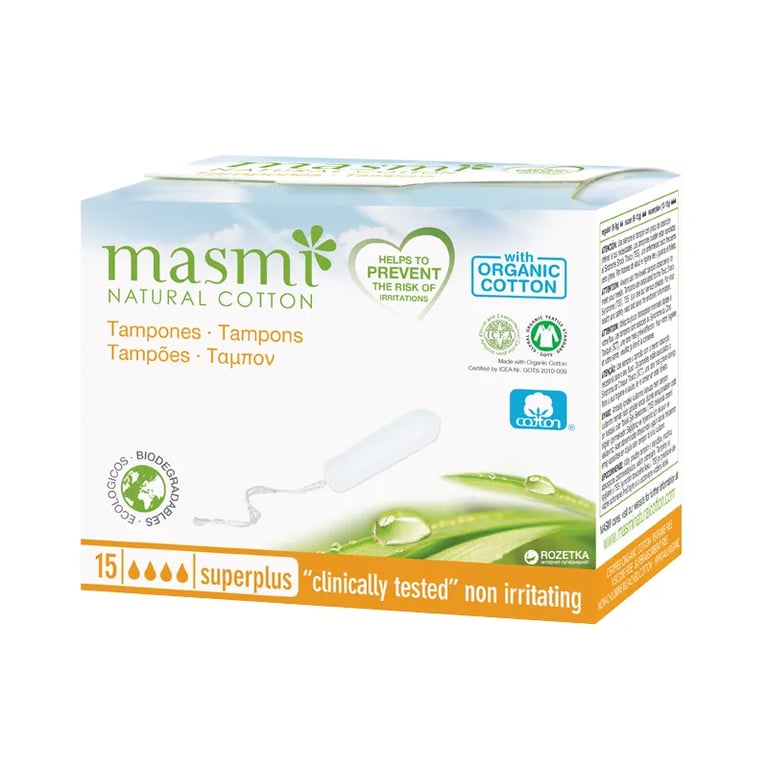 TAMPONES DIGITAL MASMI NATURAL COTTON SUPER PLUS