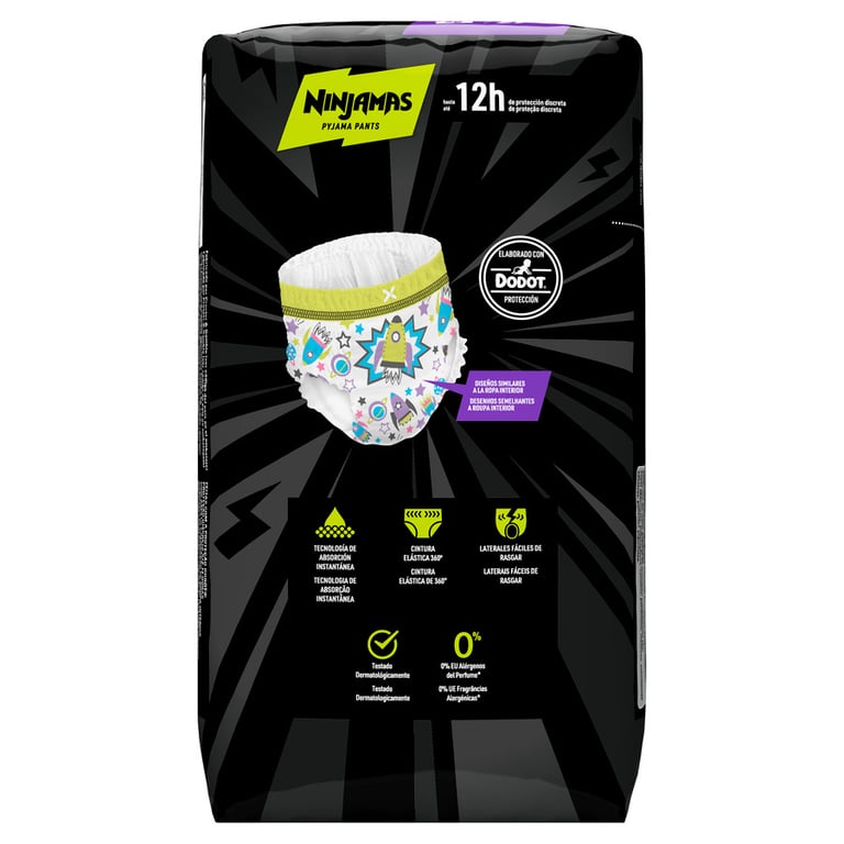 Ninjamas Pyjama Pants 8-12 Ans 9 Unités de Dodot