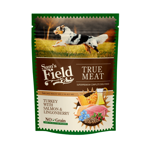 Dog Turkey witch Salmon & Lberry Pouch