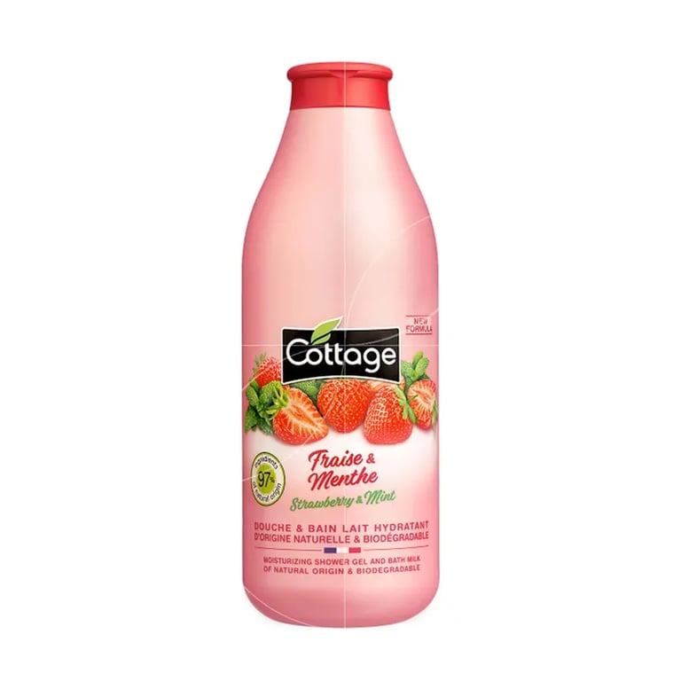 Revitaliserende Crèmige Douchegel #Aardbei & Munt