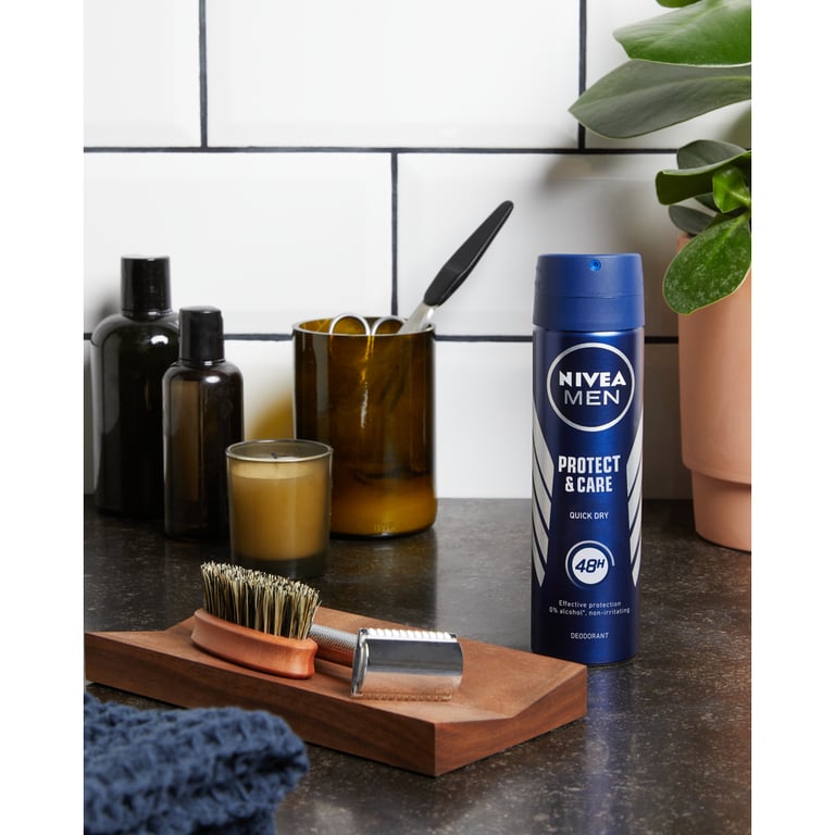 Men Protege E Cuida 48H Desodorante Spray 200 ml da Nivea - imagen 3 de 7
