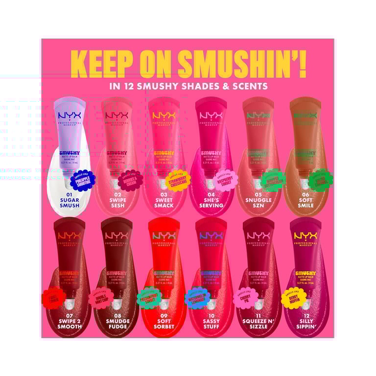 Lip Balm Smushy Matte #01 Sugar Smush von NYX