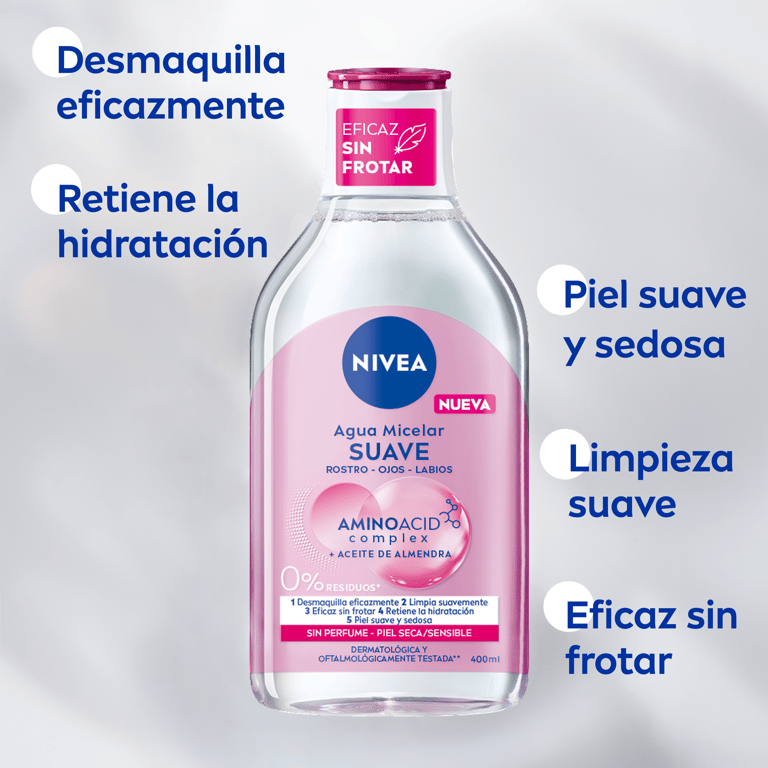Eau Micellaire Peau Sèche 400 ml de Nivea