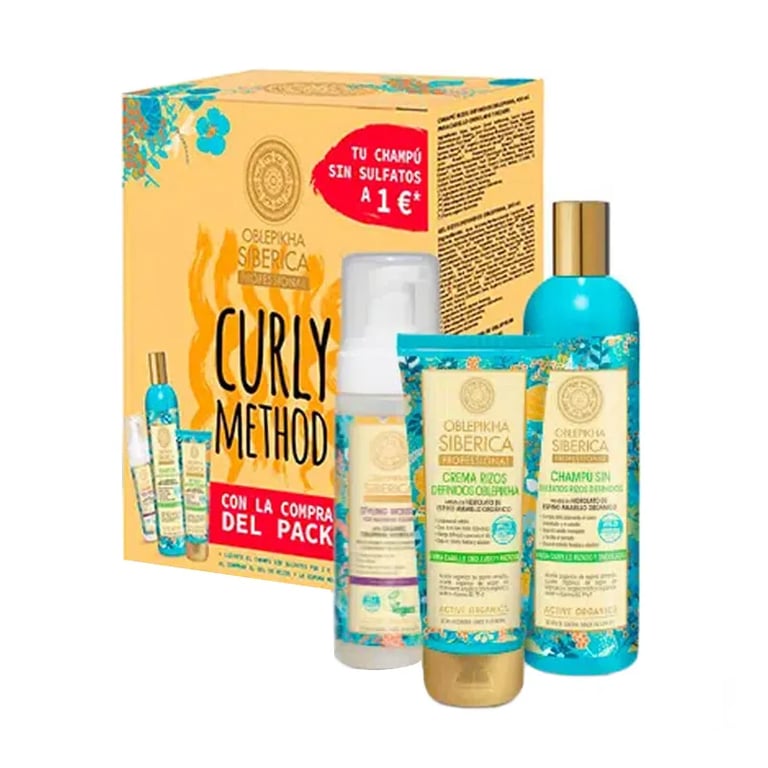 Curly Oblepikha 3 Stück Curly Defined Curls Shampoo Set