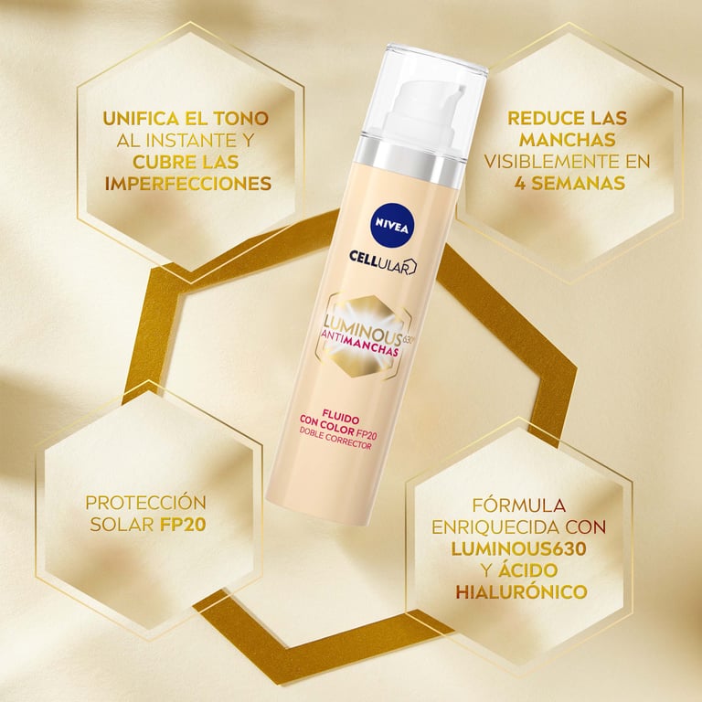 Luminous 630 Antimanchas Fluido Com Cor SPF20 40 ml da Nivea