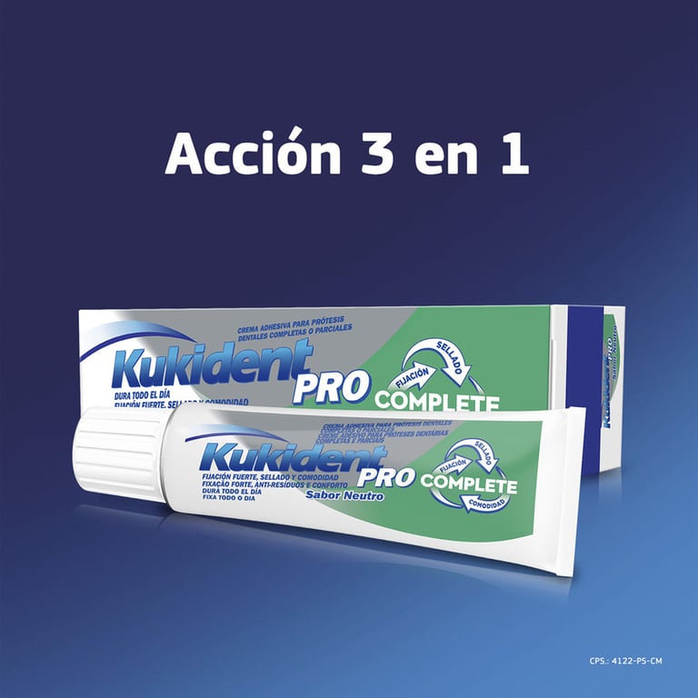KUKIDENT PRO COMPLETE CRÈME ADHÉSIVE GOÛT NEUTRE 70g de Kukident