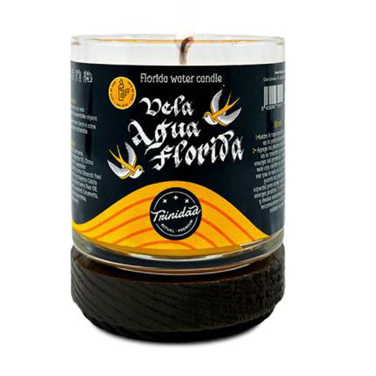 Vela Vaso Agua Florida
