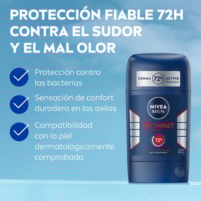 Men Dry Impact Stick 50 ml de Nivea
