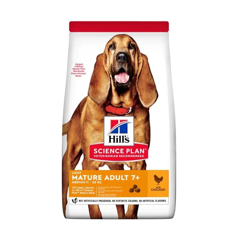Perro Adulto 7+ Mature Medium Light Pollo
