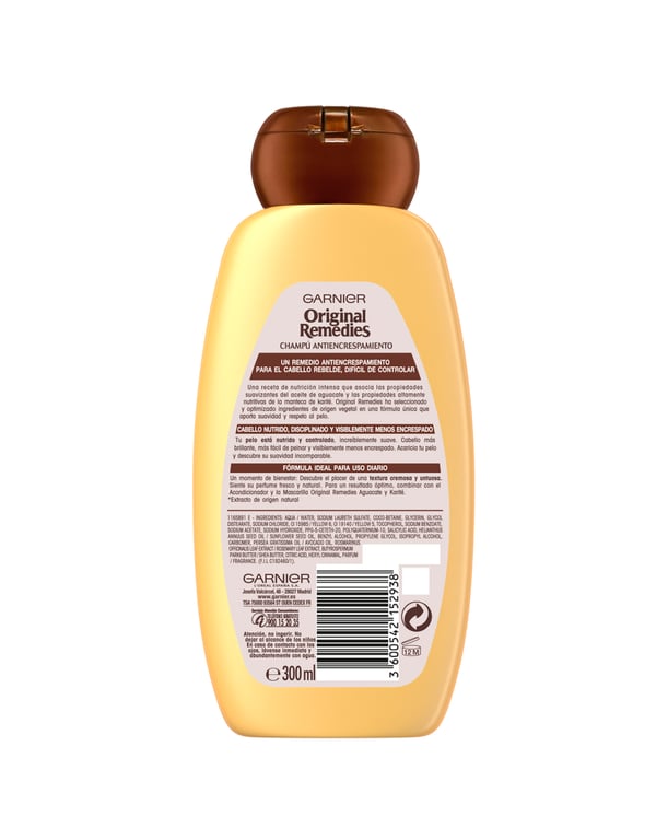 Original Remedies Shampoo Avocado und Karité 300 ml von Garnier