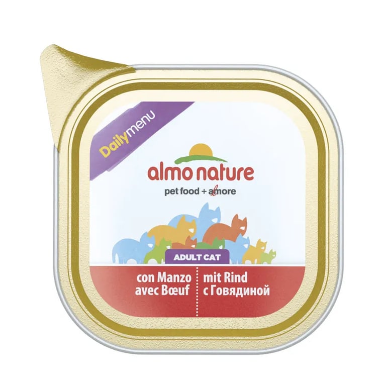 Adult Cat Daily Menu Manzo