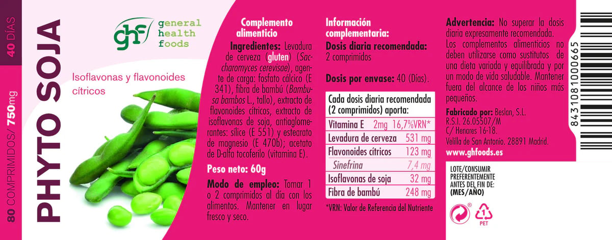 Phyto Soja 750mg - imagen 8 de 8