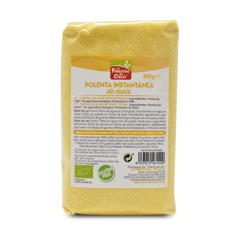 POLENTA INSTANTÁNEA BIO