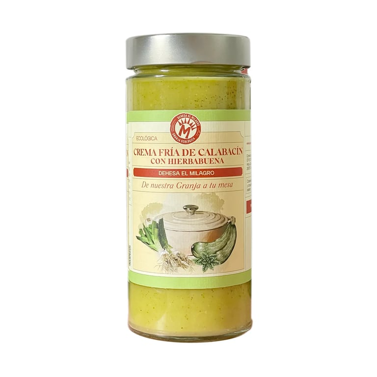 Crema De Calabacín Con Hierbabuena Ecológica