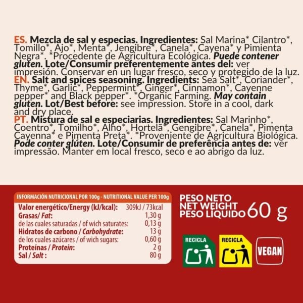 Assaisonnement Pangea BIO - imagen 3 de 4