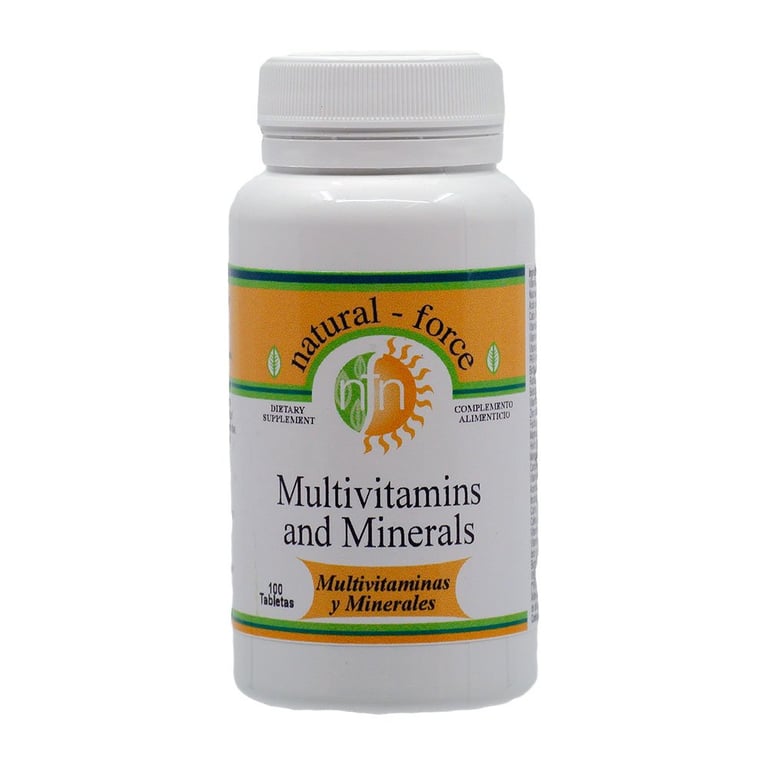 Multivitaminas y Minerales 100 Tabletas