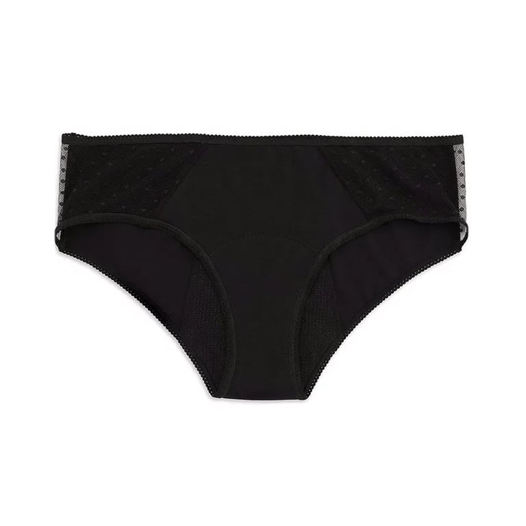 Kiwitas Classic Plumetis Slip Mestruali Neri #M
