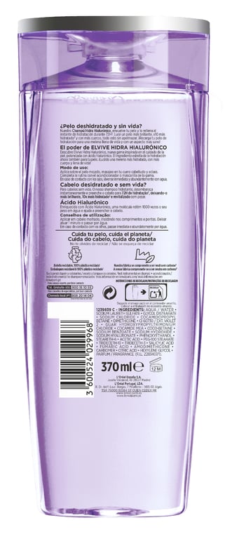 Elvive Hidra Hialurónico Acondicionador 72H Hidratación 300 ml de L'Oreal Paris