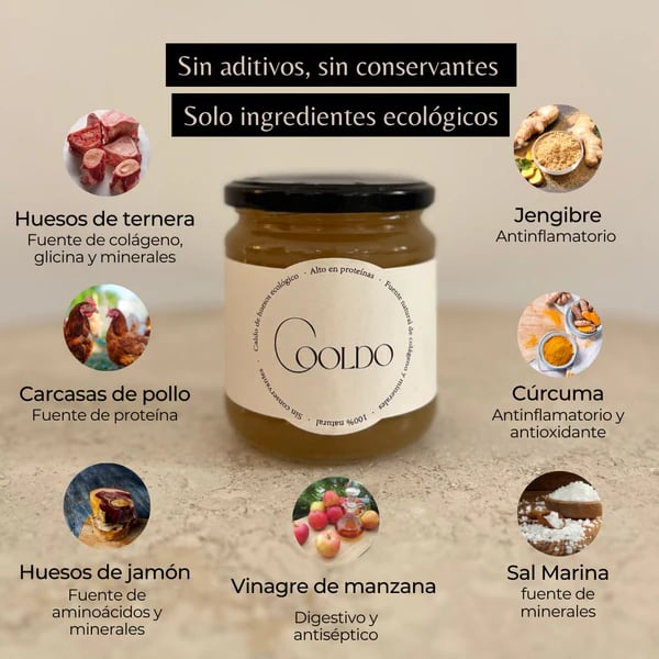 Caldo De Hueso Esterilizado 870 ml de Caldos Cooldo