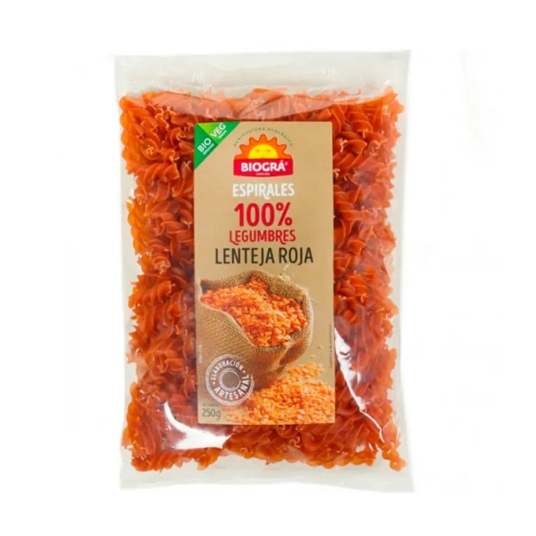 Espirales De Lentejas Rojas Bio