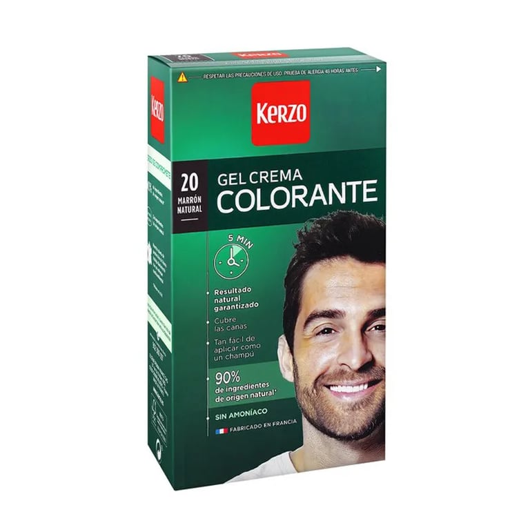 Tinte Para Hombre Gel-Crema #20 Marrón Natural