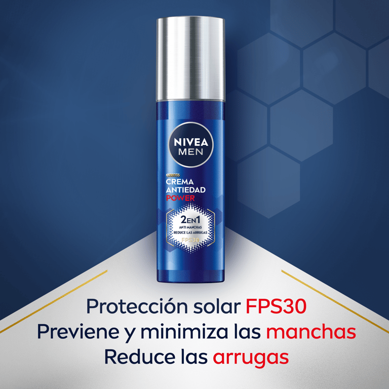 Men Power Anti-Aging Feuchtigkeitscreme 2 In 1 SPF30 50 ml von Nivea