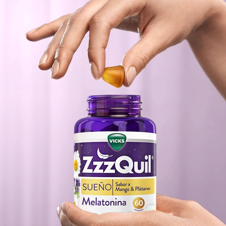 Natura Melatonina Gominolas Sabor Mango Plátano 60 Uds de Zzzquil
