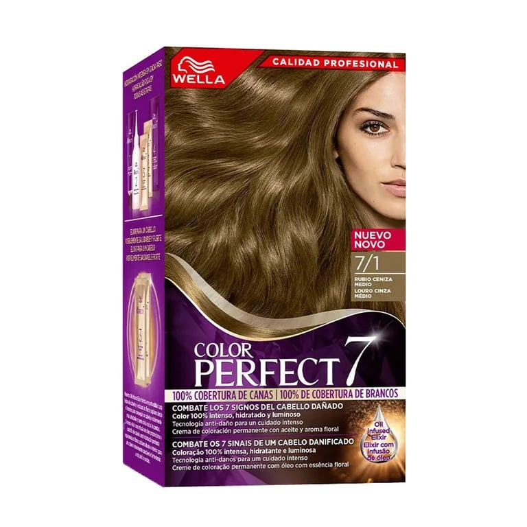 Colour Perfect 7 100% Grau Haarabdeckung #7/1 - Mittleres Aschblond
