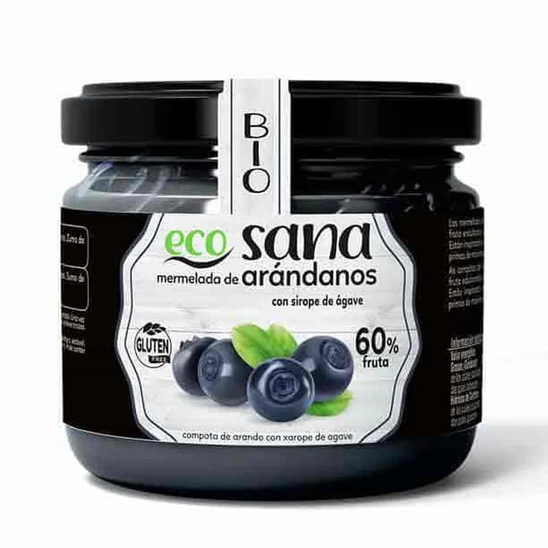 MERMELADA EXTRA DE ARÁNDANOS CON SIROPE DE ÁGAVE BIO