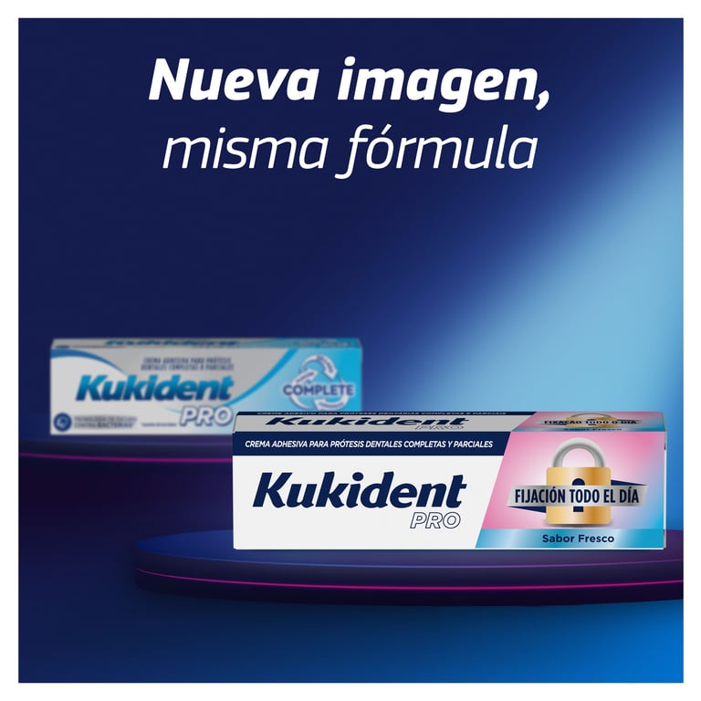 Kukident Pro Complete Crema adhesiva Sabor Original 70g de Kukident