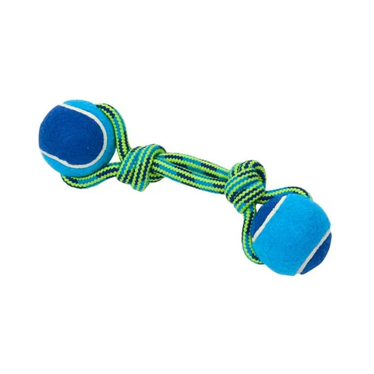 Spielzeug Hund Seil Mit Griff Und Tennisball 23 cm