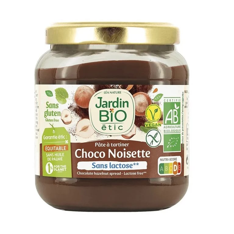 Pâte À Tartiner Chocolat Noisettes Bio Sans Gluten Ni Lactose