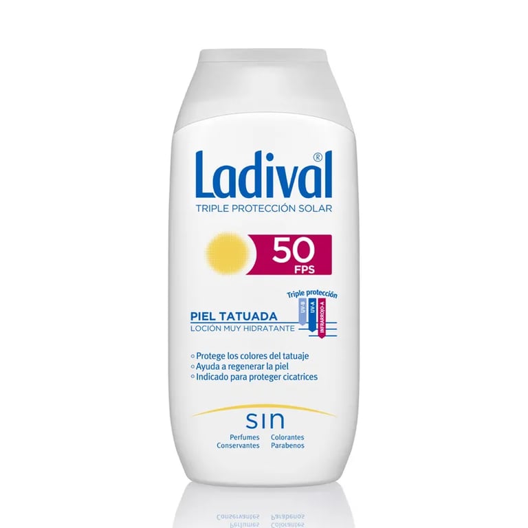 LOCIÓN PROTECTORA PIEL TATUADA SPF50