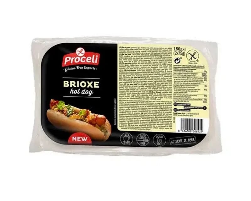 Pan Brioxe Hot Dog Sin Gluten