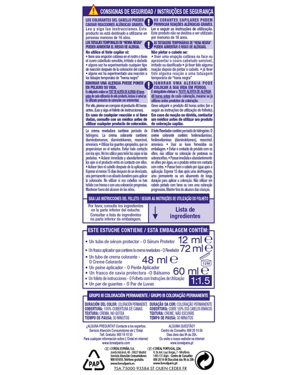 Excellence Brunette Färbung #200-true darkest brown von L'Oreal Expert Professionnel