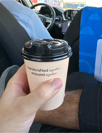 Coffee Cup with Message