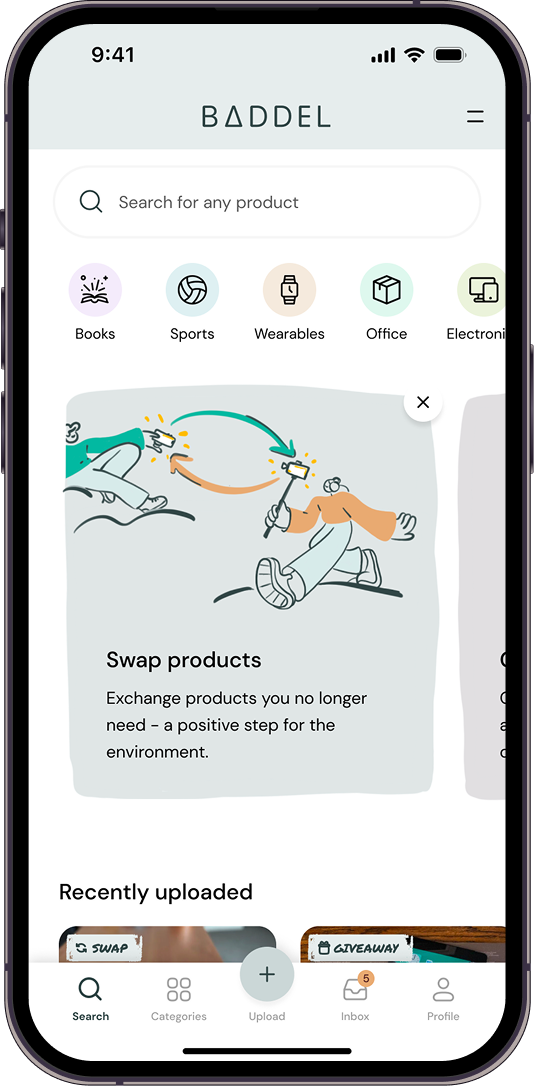 iPhone 14 with Baddel App