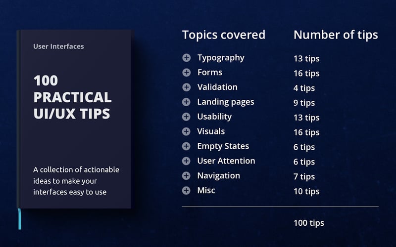 100 UI/UX Tips screenshot 1